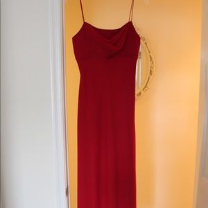 Red Floor length gown-Michaelangelo